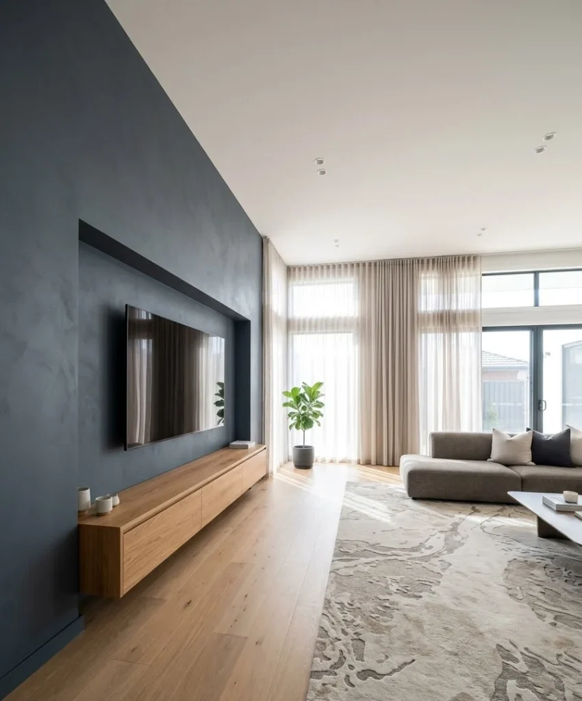 Recessed TV niche
