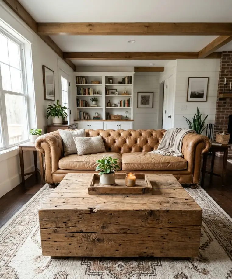 Reclaimed wood coffee table