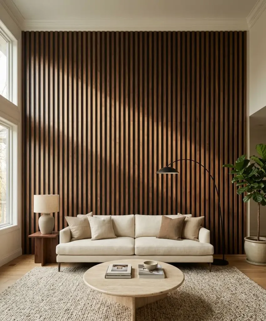 Removable wall panels and slats