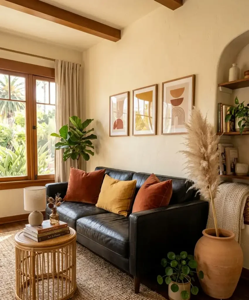  Rust and terracotta cushions