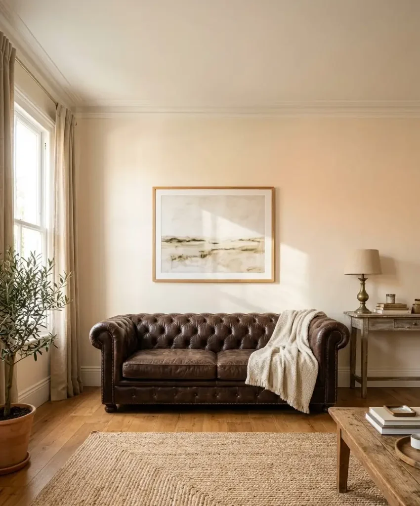 Sage green walls