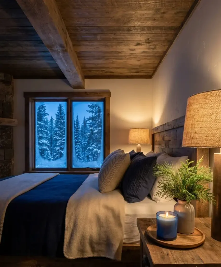 Scent the room with pine and cedar