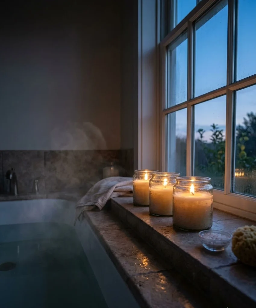 Scented candles in good vessels