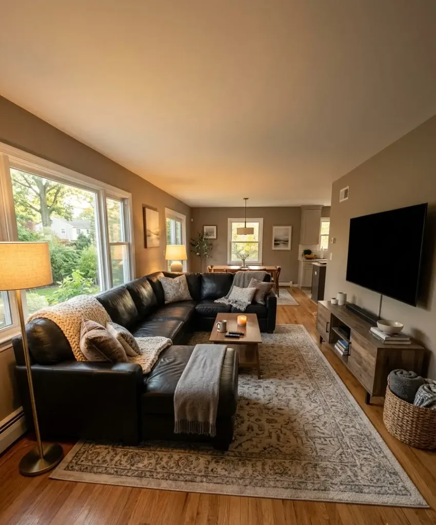 Sectional with a chaise