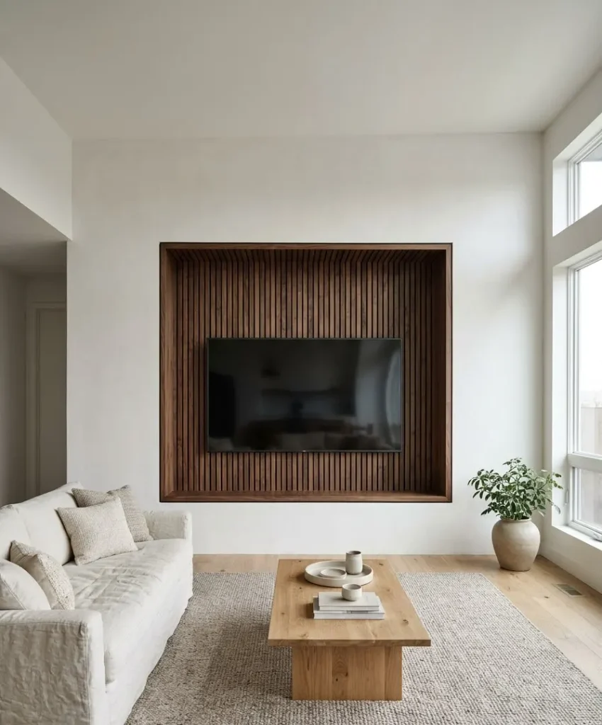 Slats wrapping around a