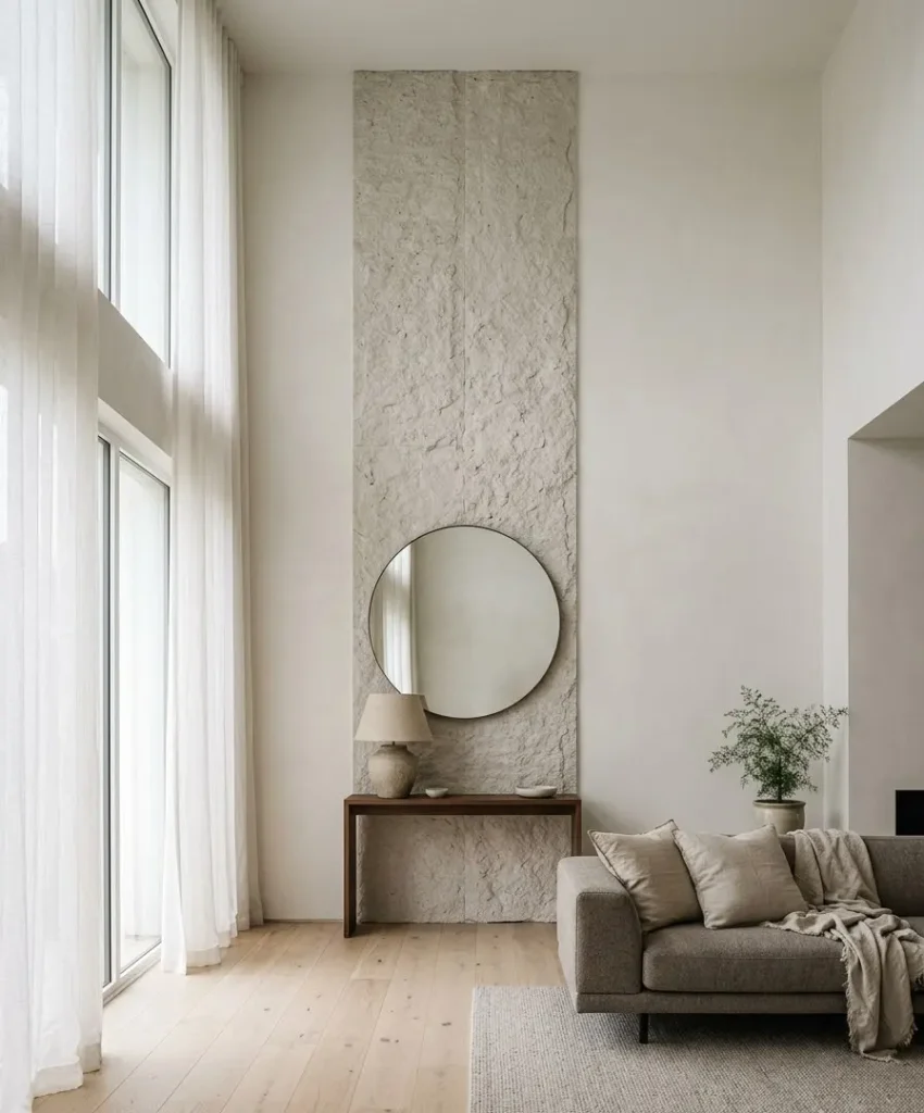  Slim stone panel accentStart with the undertone