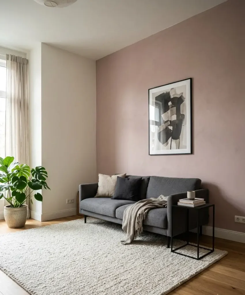 Soft dusty pink