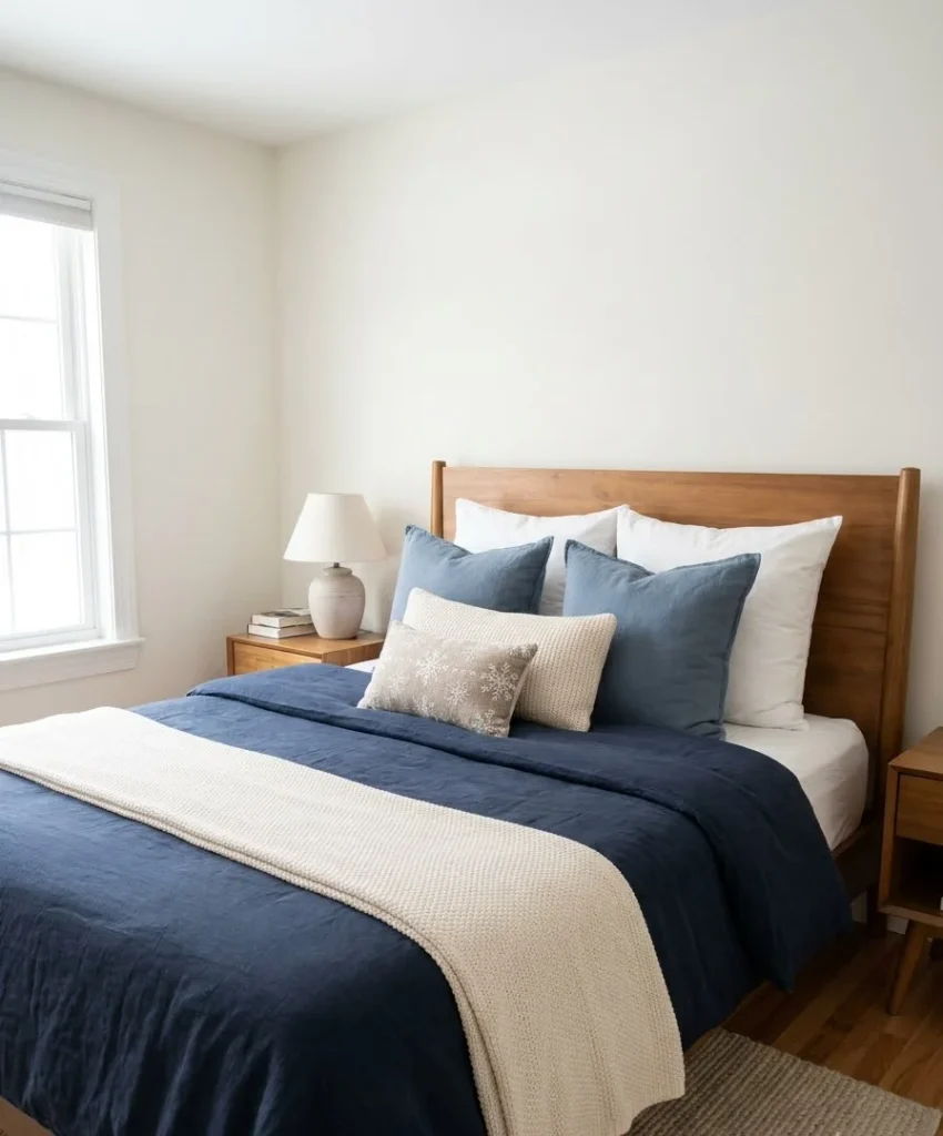 Stack pillows in different sizes