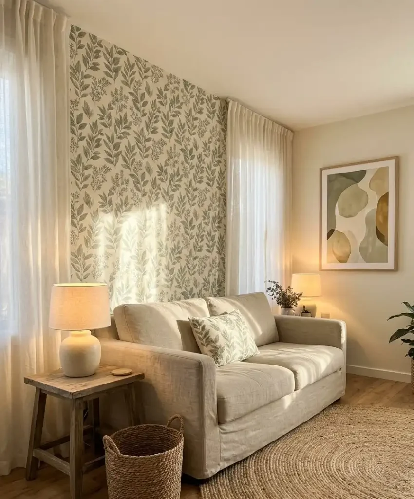 Styling the rest of the room around your wallpaper