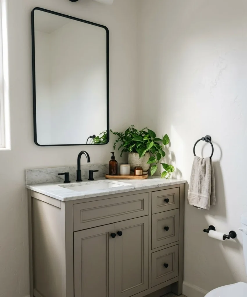 Swap the cabinet pulls and knobs