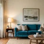 Teal Couches Living