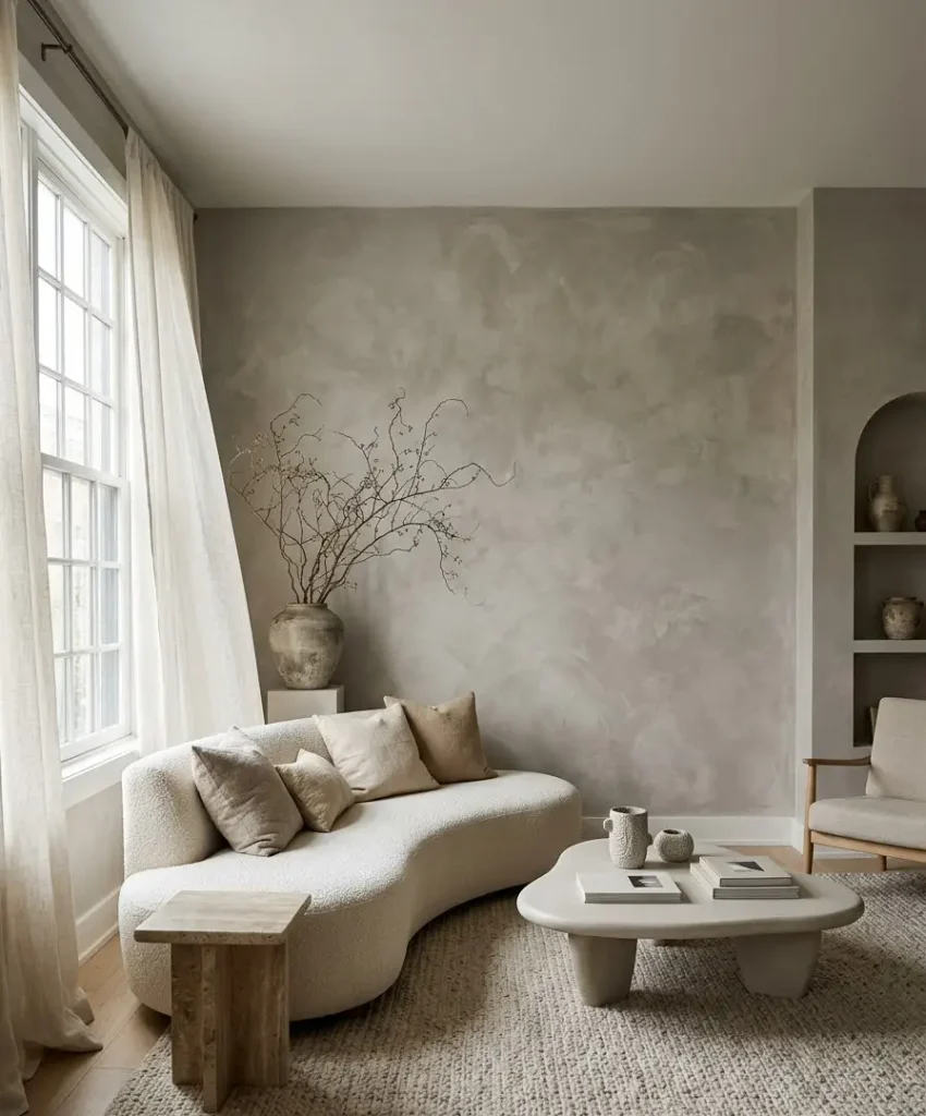 Textured plaster finish