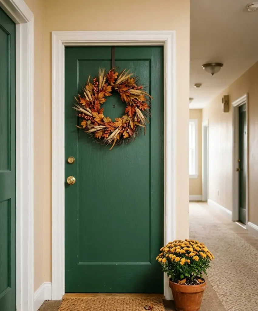 The apartment door 