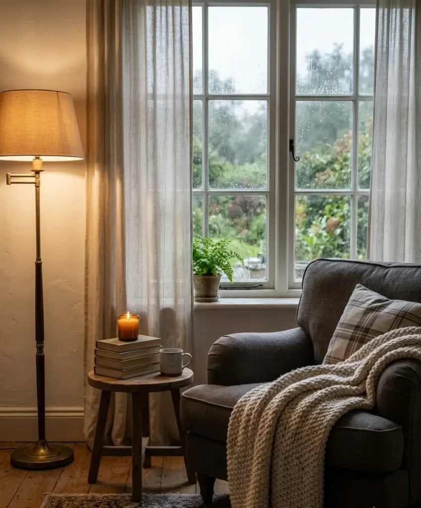 The cozy reading corner