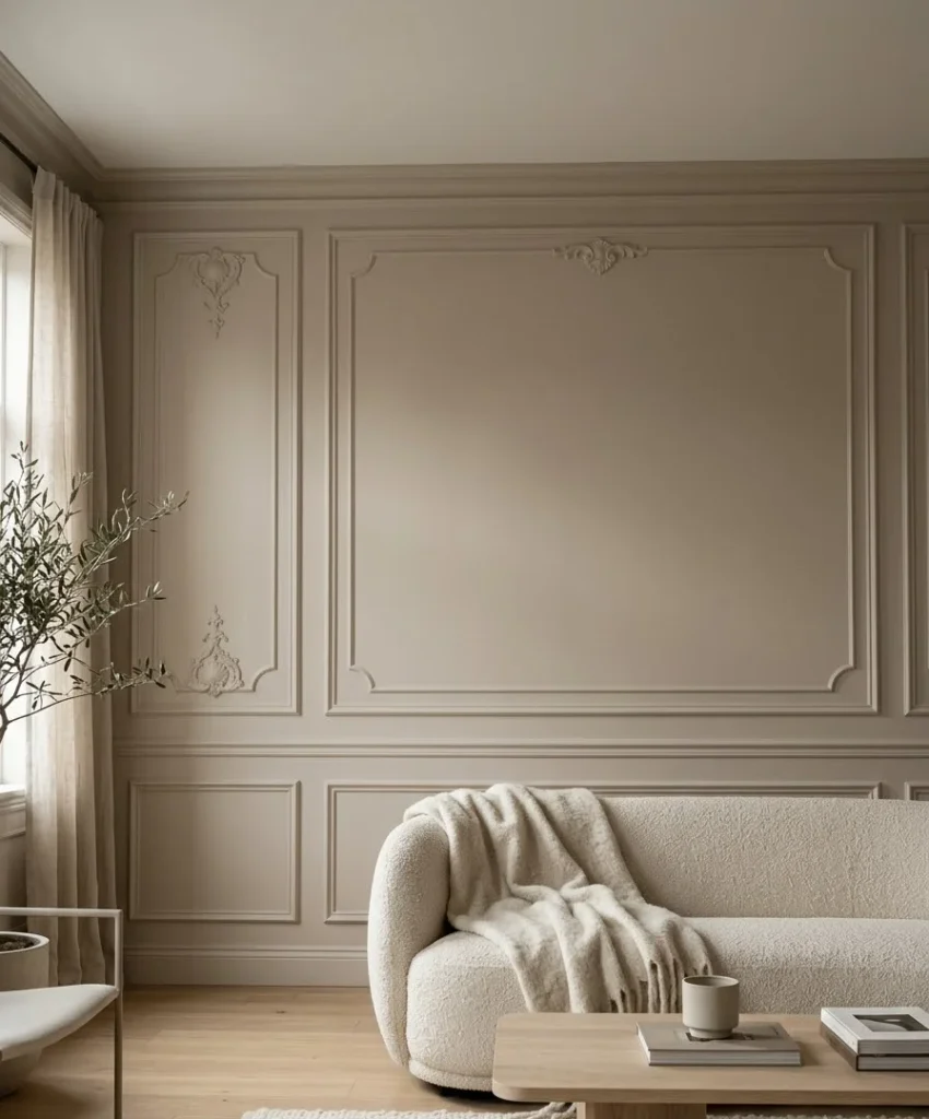 Tone-on-tone paint with mixed sheens
