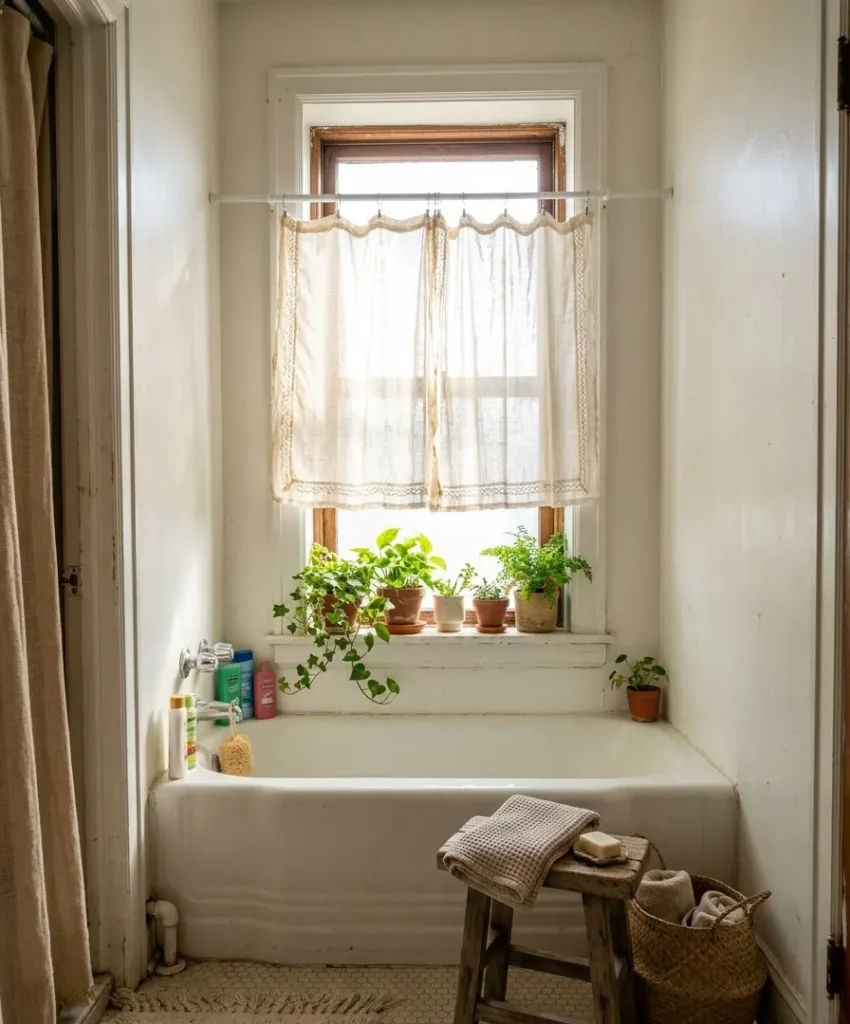 Use a fabric curtain on the window