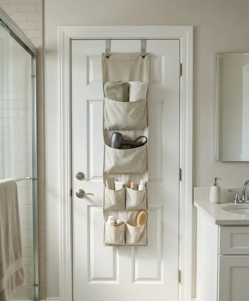 Use the back of the door