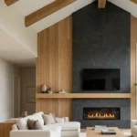 Vaulted Accent Wall Living Room
