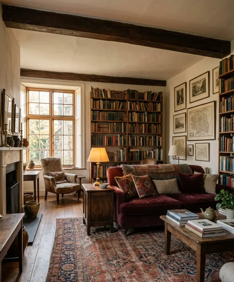 Vintage-style Persian rug