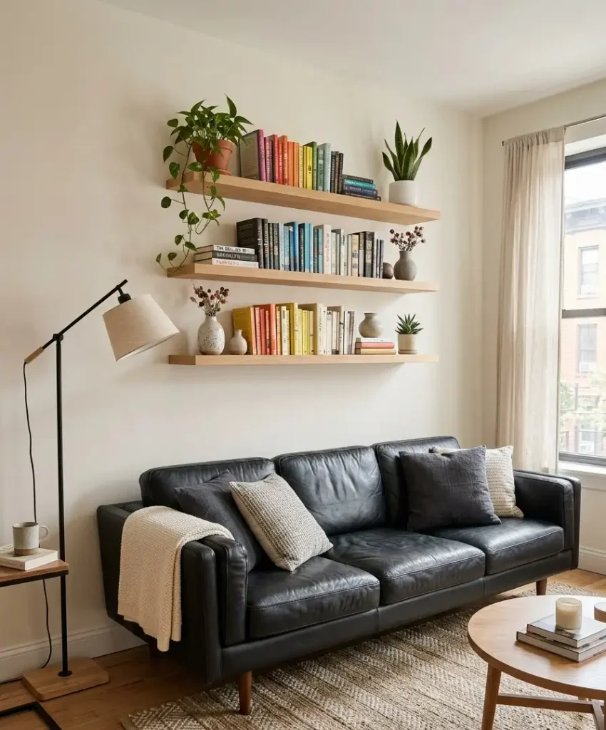 Wall-mounted shelves