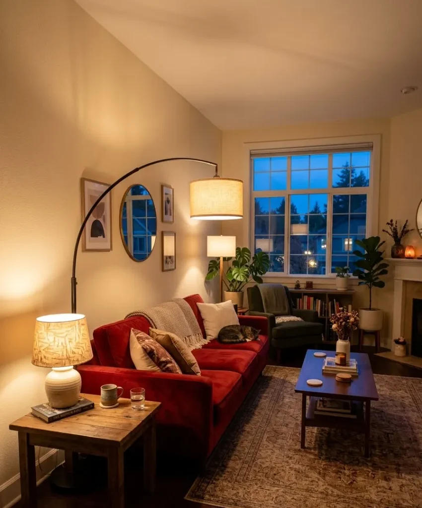 Warm lamp lighting