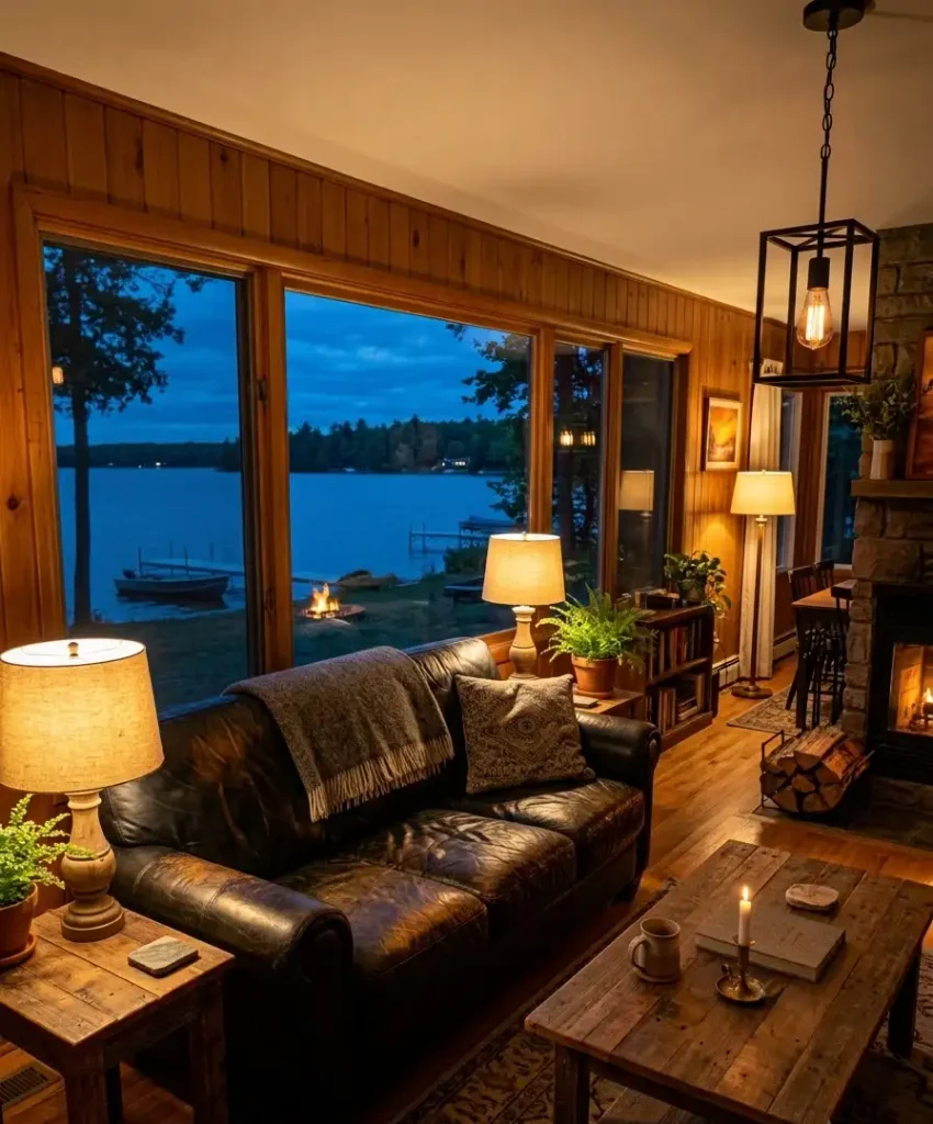 Warm-toned lighting
