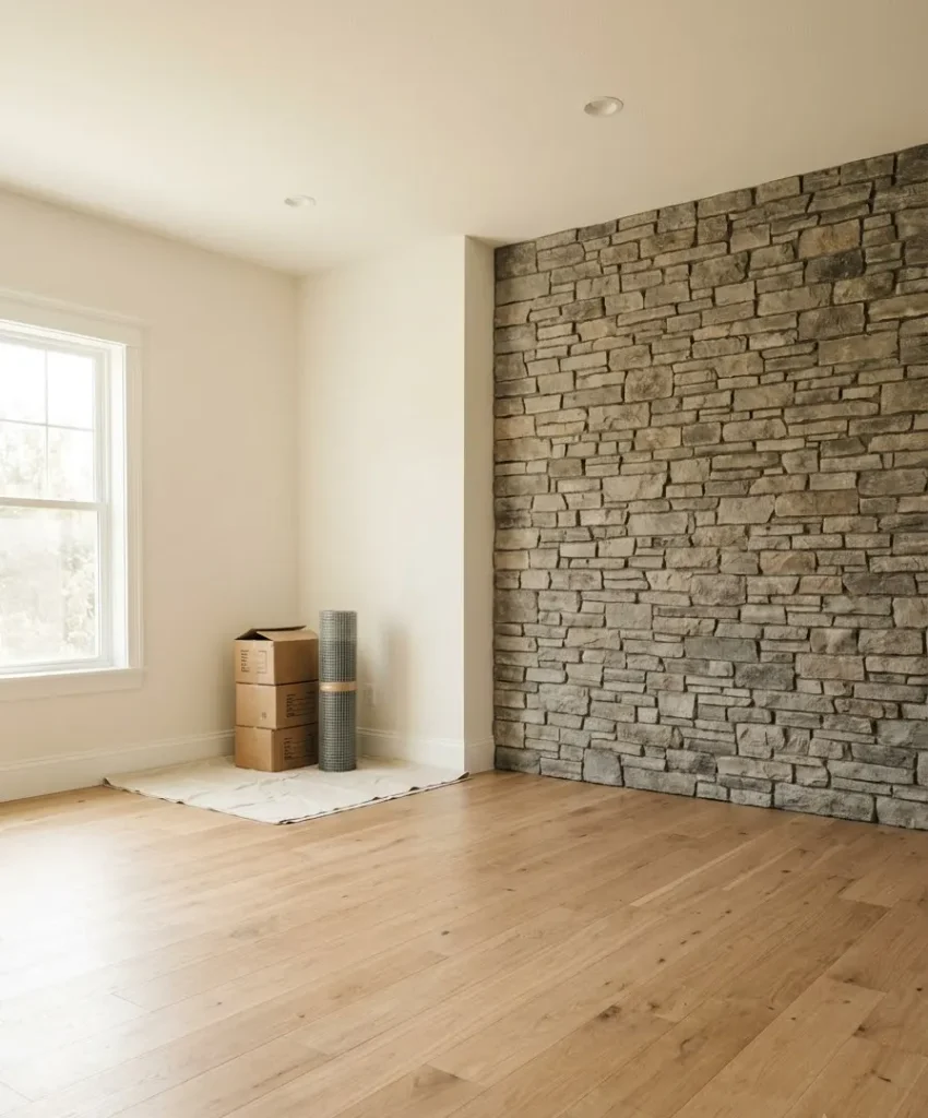 What a stone accent wall really