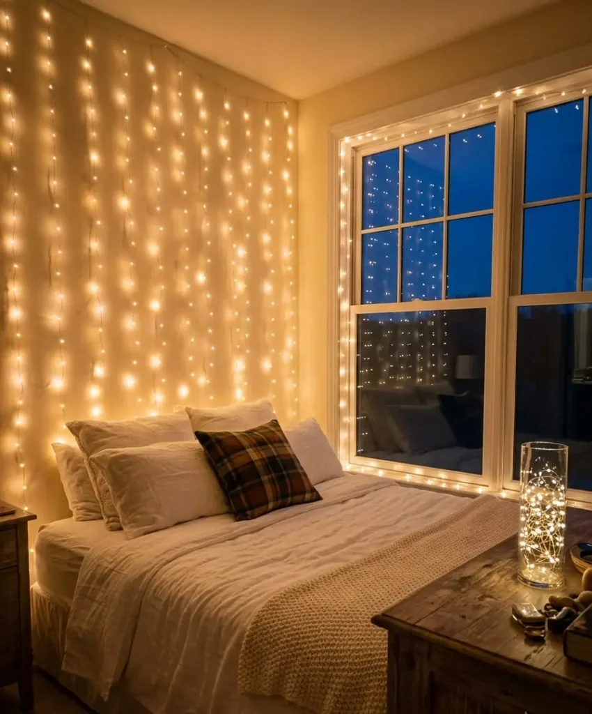 Where to hang fairy lights