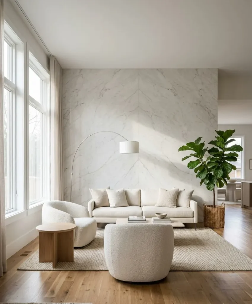 Why a marble accent wall works