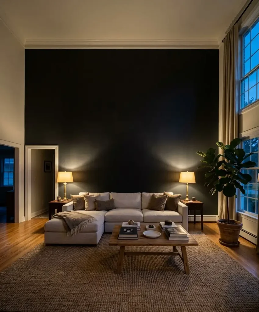 Why a matte black accent wall
