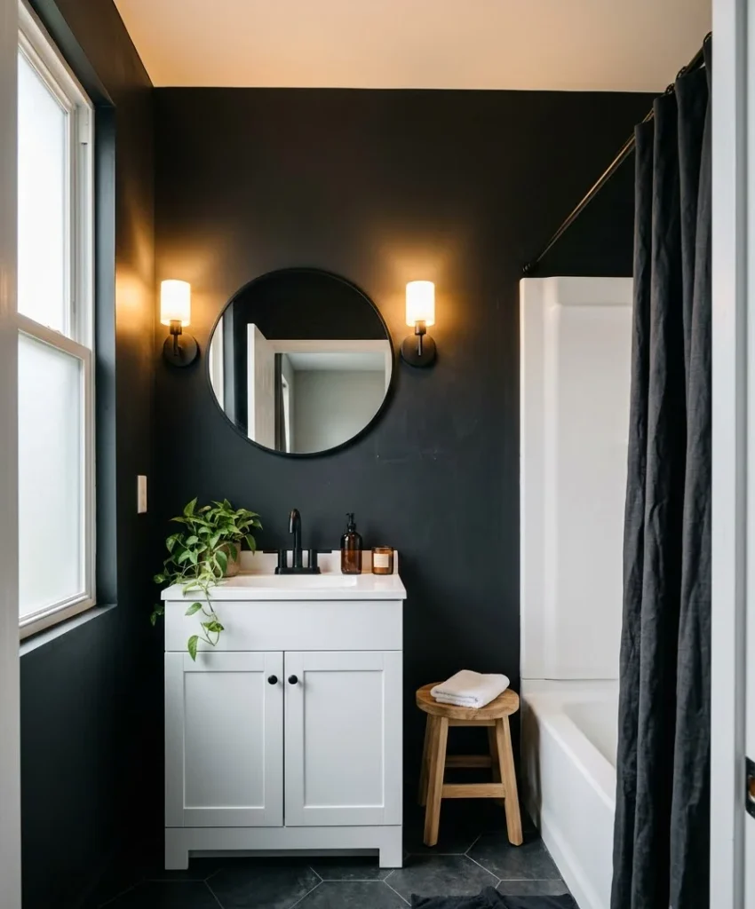 Why black works in a small apartment