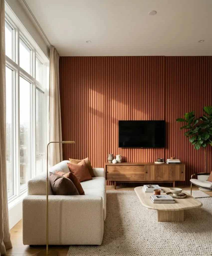 Wood slat or fluted