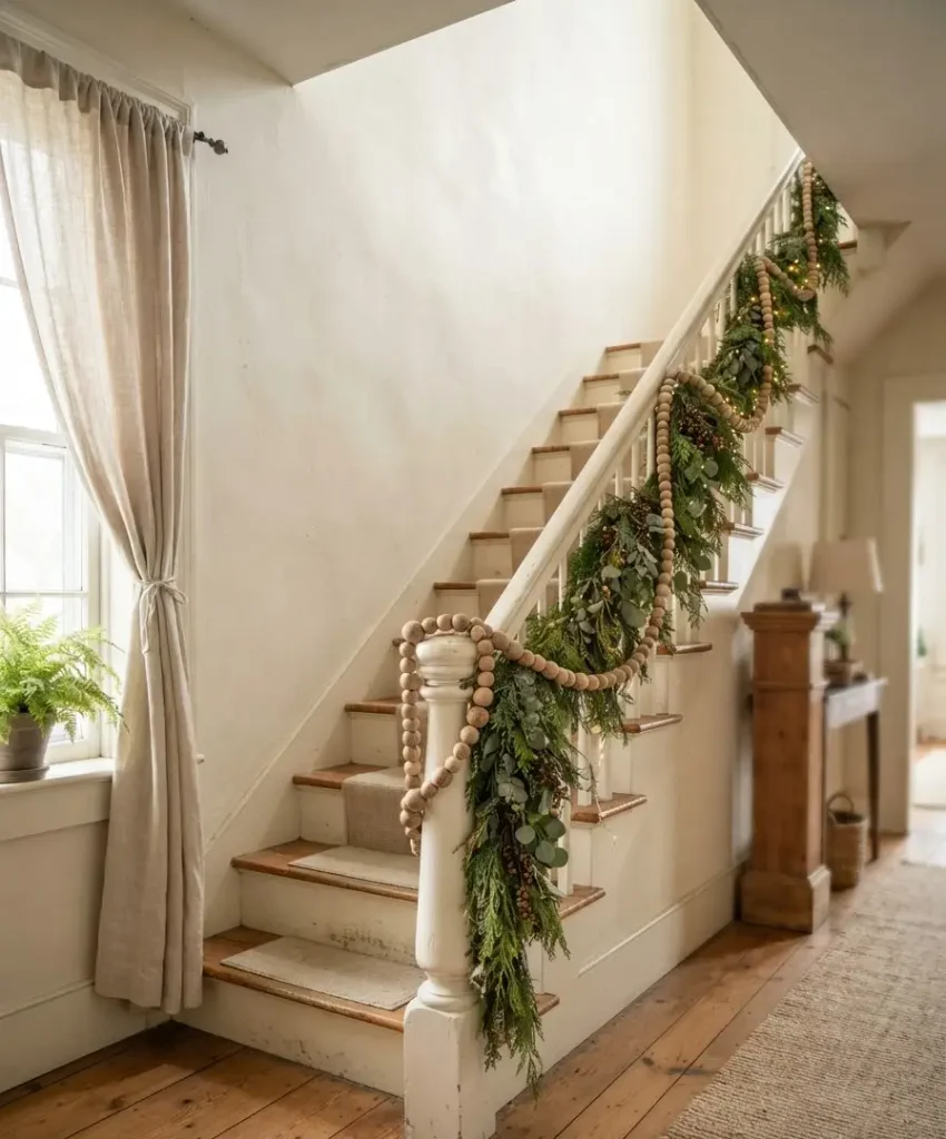 Wooden bead garland