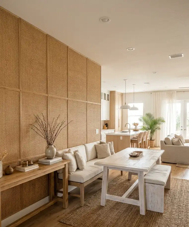 Woven and rattan panels