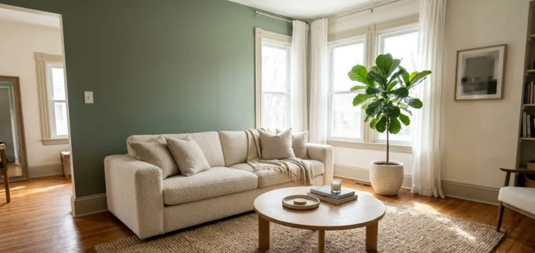 27 accent wall green