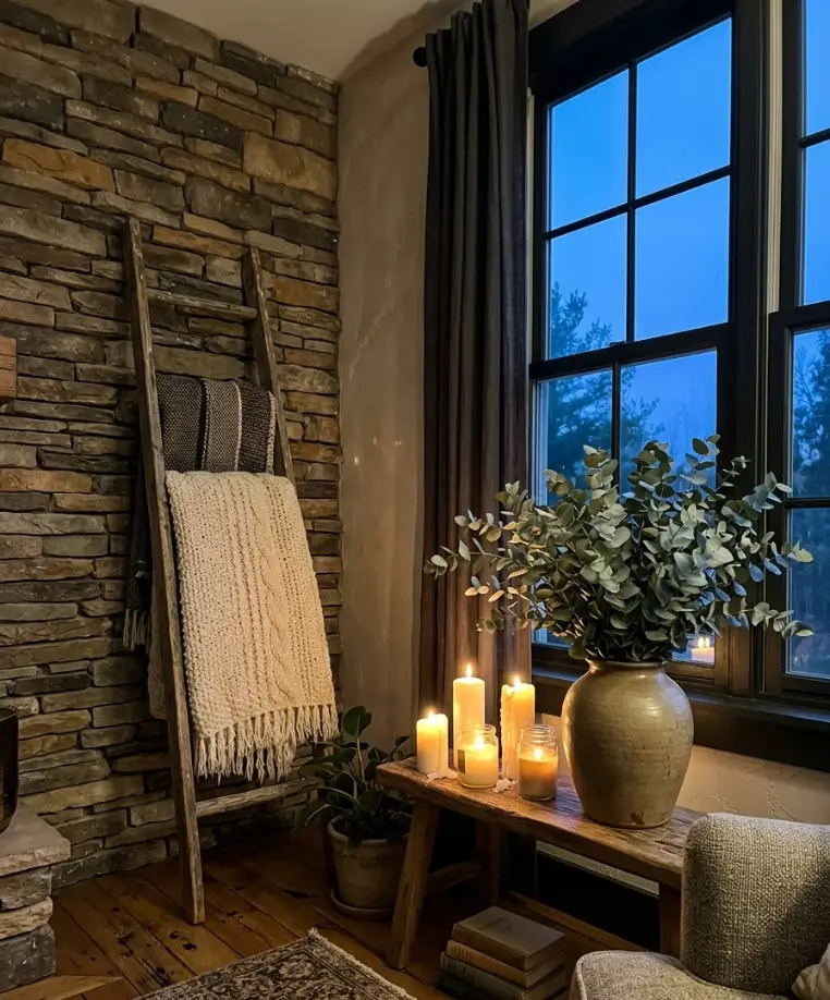 accent wall living