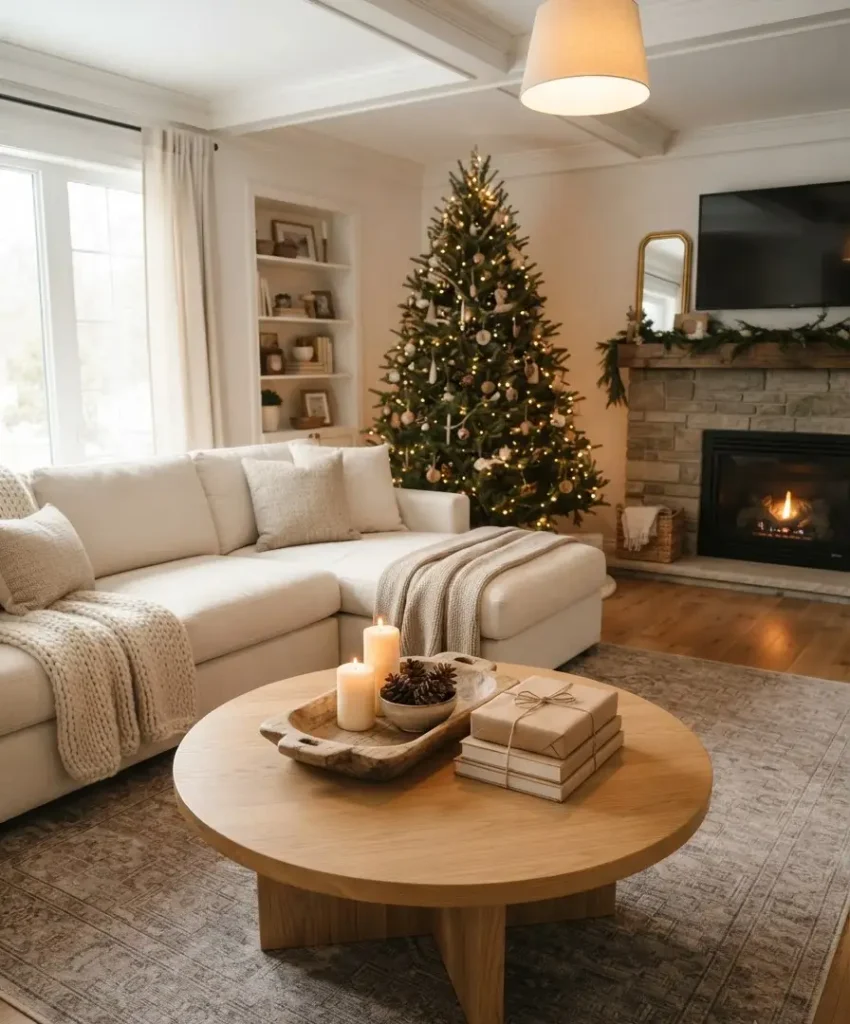 coffee table vignette