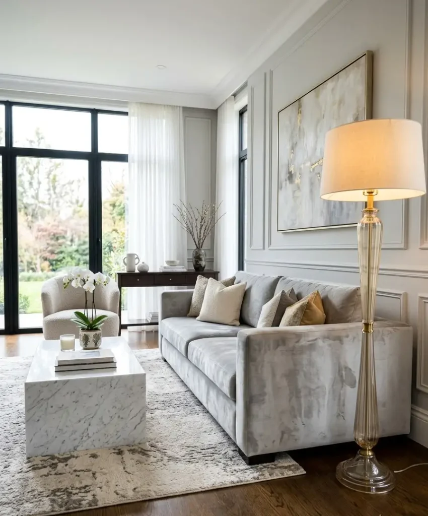 elvet light gray with a marb