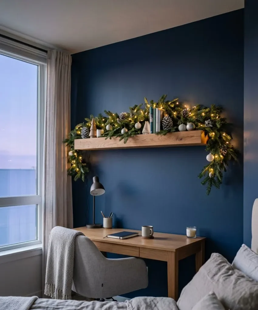  light-up garland on the 
