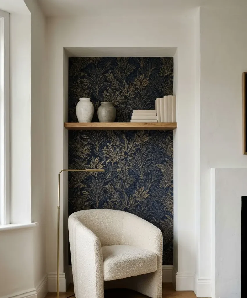  narrow alcove or recess
