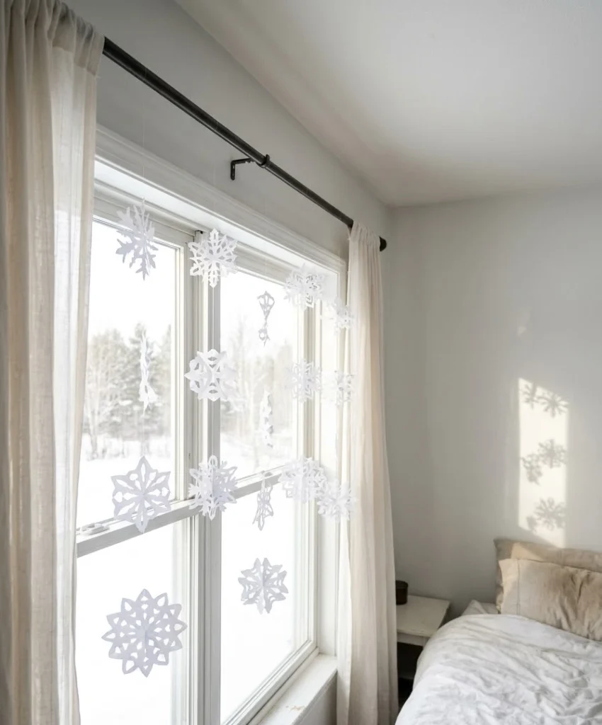 paper snowflake mobile