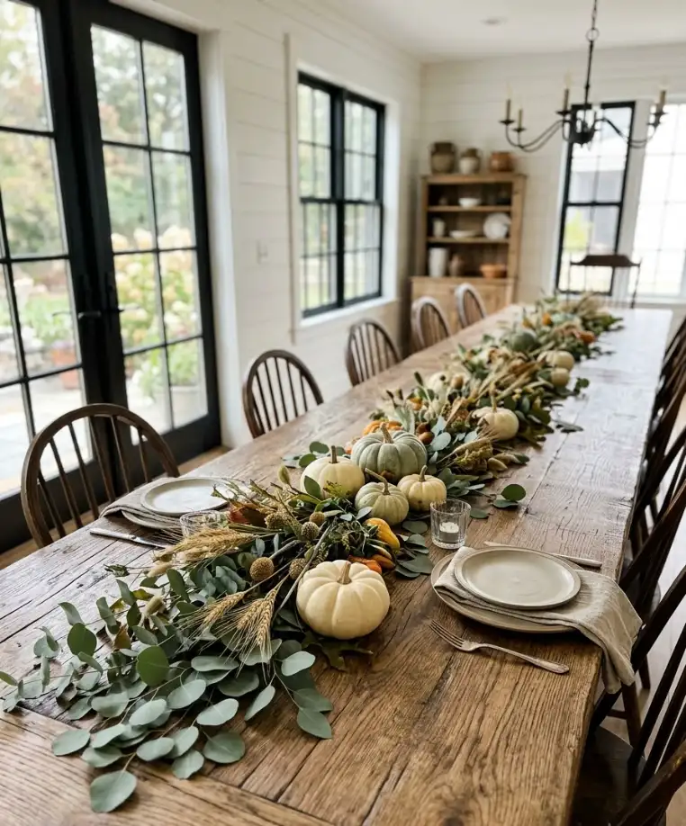 wheat and eucalyptus runner